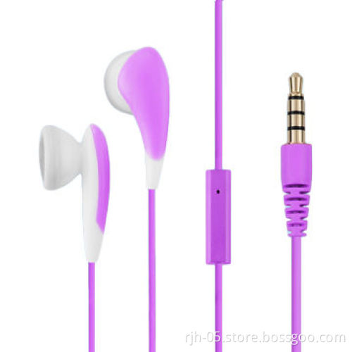 Mobile Phone Earphones for Promotions with 20-20kHz Frequency Response